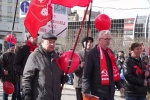 У КПРФ, по традиции, была своя демонстрация и свой митинг. Фото: Мой Мурманск