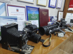 Часть коллекции. На первом плане - «Фотокор-1», дальше «Киев 6с», «Зенит ЕС» («Снайпер»), «Киев 60», «Москва-5». Фото: Зоя Кабыш.