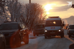 В Североморске автобус протащил 77-летнюю женщину по дороге