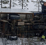 На развилке у Полярных Зорь грузовичок лёг набок - SeverPost.ru