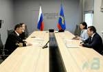 Губернатор Андрей Чибис провел рабочую встречу с руководителем Росморречфлота Андреем Тарасенко