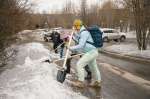 В Мурманске прошел общегородской субботник