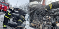 В Мурманске на улице Инженерной сгорел Jeep - КП Мурманск