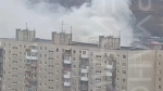 Дым столбом: на Зелёной в Мурманске горит квартира
