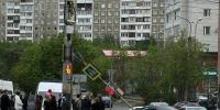 В Мурманске лихач сбил светофор. Есть пострадавшие - Мурманский вестник