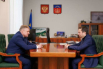 Губернатор Андрей Чибис обсудил рабочие вопросы с новым председателем Северного флотского военного суда Андреем Басовым