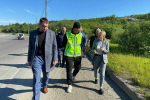 В Мурманске общественный контроль проверил ход дорожных работ на проспекте Героев-североморцев