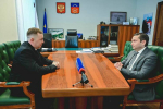 Андрей Чибис встретился с участником программы «Время героев» Романом Олешкиным