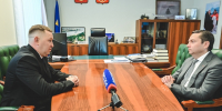 Андрей Чибис провёл рабочую встречу с участником программы «Время героев» Романом Олешкиным - Арктик-ТВ