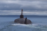Атомная подводная лодка «Орел» проходит учения в Баренцевом море