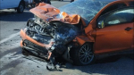 В лобовой аварии под Междуречьем пострадали пятеро
