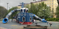 Детскую площадку в центре Мурманска превратили в общественный туалет - SeverPost.ru