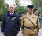 Уважаемые земляки, сегодня принял участие в торжественной встрече участников военно-патриотического автопробега ветеранов-пограничников из Самарской области «Пограничники. Непокоренный рубеж»