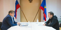 Андрей Чибис провел двустороннюю встречу с Евгением Магомаевым - Мурманский вестник