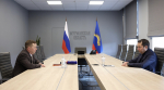 Губернатор Андрей Чибис провел рабочую встречу с Романом Олешкиным, участником второго потока федеральной программы «Время героев» по итогам его стажировки в региональном правительстве