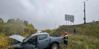 Два человека пострадали в результате съезда пикапа в кювет под Кировском - ИА B-Port.Com