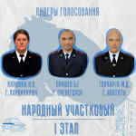 Определены три финалиста конкурса «Народный участковый»