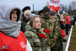 В Долине Славы состоялся траурный митинг и захоронение останков красноармейцев
