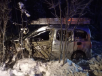 Под Апатитами столкнулись Citroen и грузовик, пострадали три человека