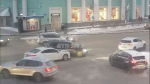 На мурманском перекрёстке затруднено движение из-за аварии