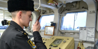 На малом противолодочном корабле «Онега» Северного флота состоялось показное занятие по приёму курсовой задачи - Арктик-ТВ