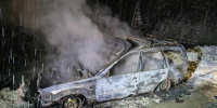 В Апатитах ночью тушили горящий автомобиль - Мурманский вестник