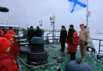 Школьники вступили в ряды «Юнармии» на борту малого противолодочного корабля «Онега»