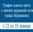 График вывоза снега с улично-дорожной сети города Мурманска - Город Мурманск