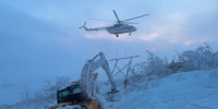 Вторую временную опору установили на месте аварии ЛЭП под Мурманском - ИА Nord-News.Ru