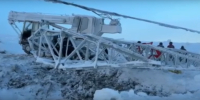 Несмотря на сильный мороз установка постоянных опор ЛЭП под Мурманском продолжается - Телекомпания ТВ-21