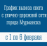 График вывоза снега с улично-дорожной сети города Мурманска - Город Мурманск