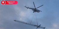 В Заполярье вертолётом доставили ещё одну опору [видео] - SeverPost.ru