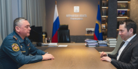 Губернатор Андрей Чибис провёл рабочую встречу с начальником МЧС России по Мурманской области Дмитрием Плотниковым - Арктик-ТВ