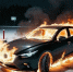 Огонь уничтожил автомобиль на трассе «Кола» вблизи автозаправочной станции - Мурманский вестник