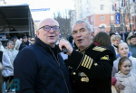 «Характер, сила, стержень, воля - это о североморцах», - губернатор Андрей Чибис со сцены поздравил флотскую столицу с юбилеем