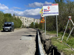 В Североморске по реновации ЗАТО приступили к ремонту дороги на ул. Флотских Строителей