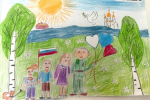В оленегорской колонии прошёл конкурс детских рисунков, посвящённый Дню России