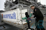 На Северный флот прибыл новейший морской тральщик «Полярный»