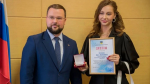 Лебедев и выпускница