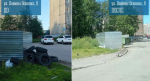 Чисто и безопасно: в Мурманске убрали покрышки и спилили аварийное дерево