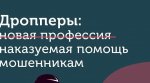 В поисках подработки в интернете будьте осторожны: вы можете стать дроппером – соучастником мошенников