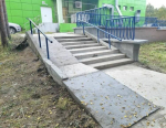 Благодаря прокуратуре в Полярных Зорях отремонтирована лестница