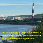 АО «Мурманская ТЭЦ» привлечена к ответственности за неисполнение предписания